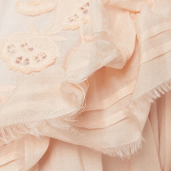 See by Chloe COTTON VOILE BLOUSE WITH LACE IN PINK - Picture 7 of 8